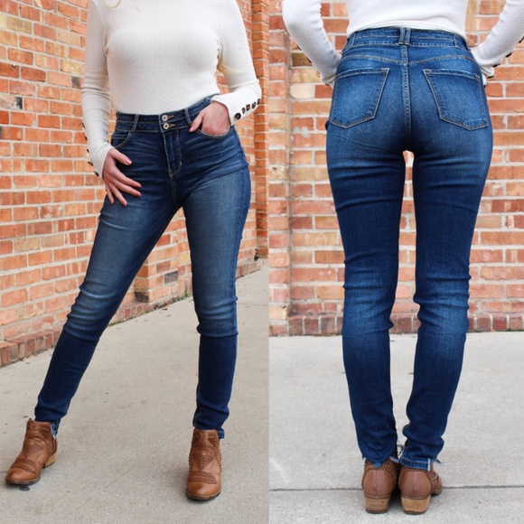 KanCan Denim - KanCan Jeans Allie Double Button Skinny